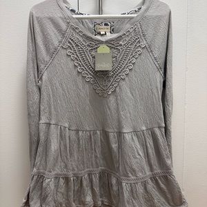 Anthropologie Never worn grey blouse